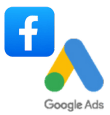 Facebook and Google ads