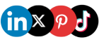 Social media marketing services for LinkedIn, Twitter, TikTok, and Pinterest